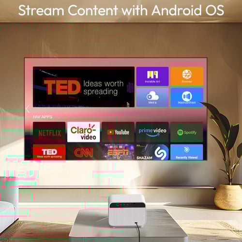 بروجكتر باينتك Love U12 الذكي (مع وصلة اتش دي + مح...