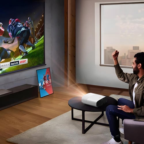 بروجكتر vevshao A22 الذكي (مع ماوس هوائي وكيبورد +...