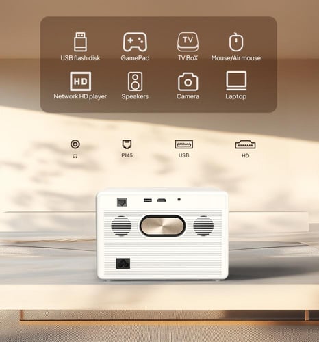 بروجكتر باينتك Plato T5 الذكي (مع وصلة اتش دي + مح...