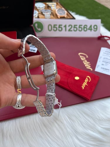 ساعة كارتير نسائي معا اسواره مجانيهCartier