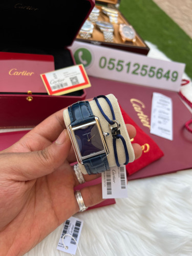 ساعة كارتير نسائي معا اسواره مجانيهCartier