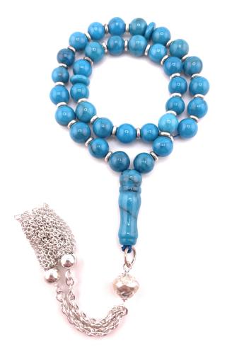 مسبحة حجر الفيروز (Turquoise)