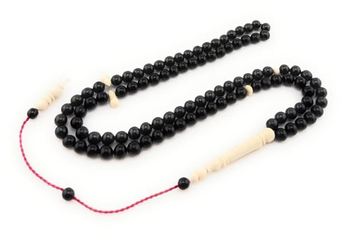 مسبحة المرجان الأسود الطبيعي (اليسر) من أعماق البح...