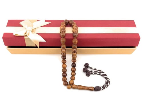 مسبحة خشب جوز الكوك الطبيعي