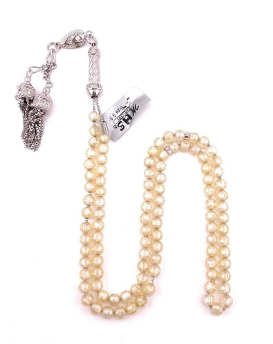 سبحة حجر الزركون الاصفر