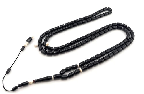 سبحة فاخرة من المرجان الاسود الطبيعي 100% من اعماق...