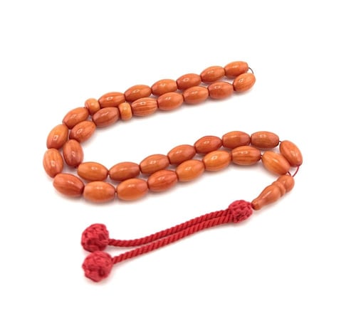 سبحة المرجان الاحمر الطبيعي