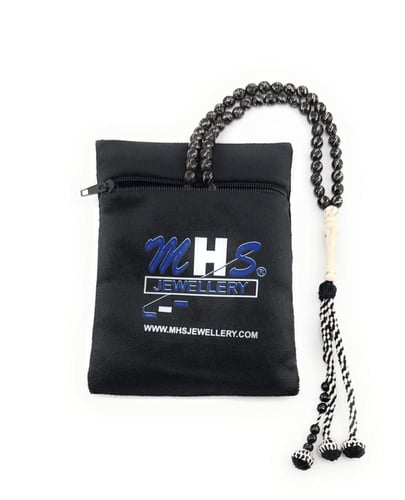 سبحة اليسر المطعمة بالفضة و العاج