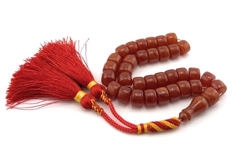 سبحة مسك الغزال (برتقالي دافئ مائل إلى الأحمر)