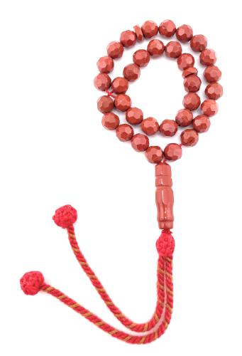 سبحة حجر ريد جاسبر (Red Jasper)