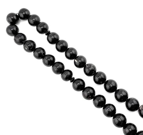 سبحة المرجان الأسود (اليسر) الطبيعي البلدي المضغوط