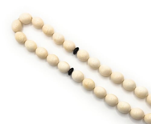 سبحة العاج الاصلية 100% مطعمة باليسر ( المرجان الأ...