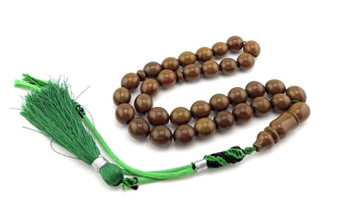 سبحة مسك الغزال (بني مائل للعسلي)