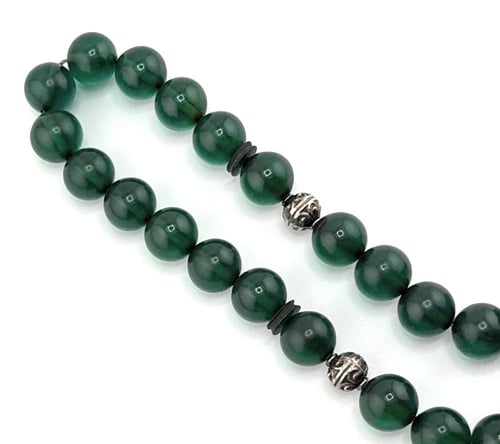 مسبحة الفاتوران زعفراني (اللون أخضر غامق)