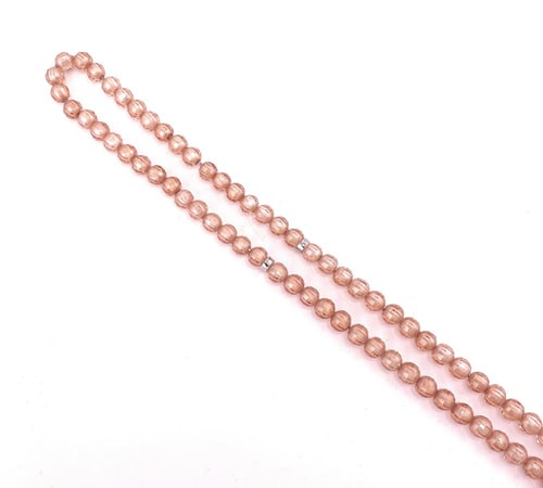 سبحة حجر الزركون البني الفاتح