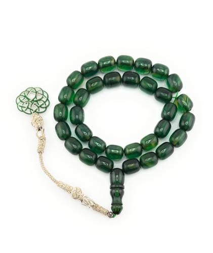 مسبحة الفاتوران زعفراني (الأخضر الزمردي)