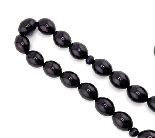 مسبحة الفاتوران الزعفراني (أسود غامق يميل إلى البن...