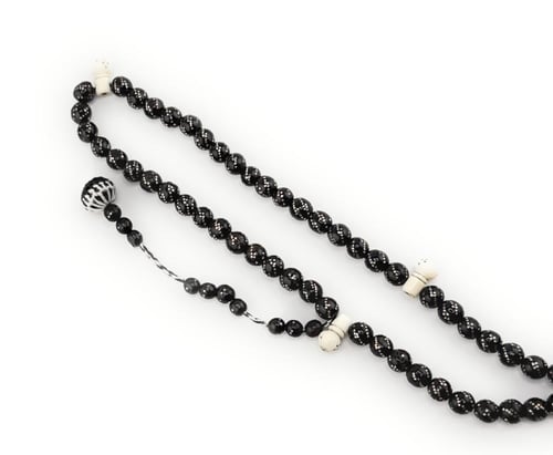 سبحة اليسر المطعمة بالفضة و العاج