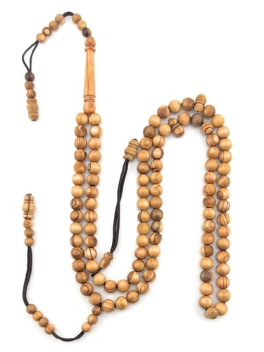 سبحة خشب الزيتون 2 في 1 سبحة و إسوارة