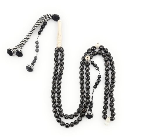 سبحة اليسر المطعمة بالفضة و العاج