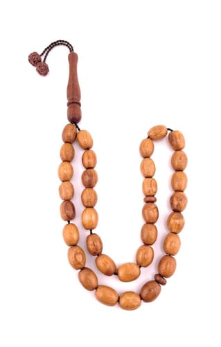 مسبحة خشب العود الطبيعي (Oud wood)