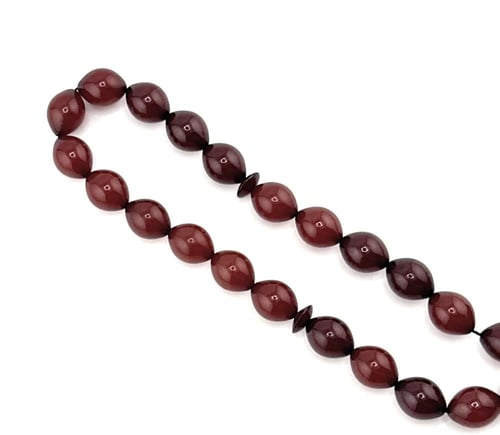 سبحة مسك الغزال (بني داكن)