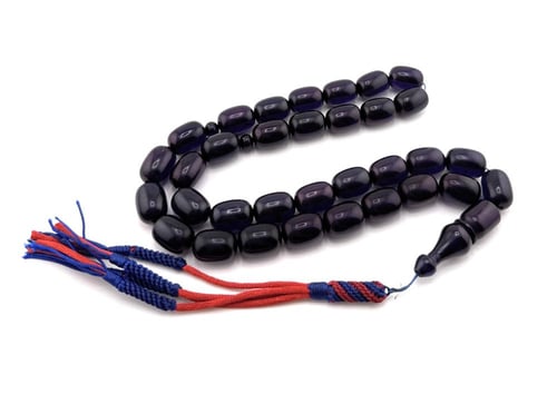 مسبحة الفاتوران الزعفراني (أسود داكن يميل إلى البن...