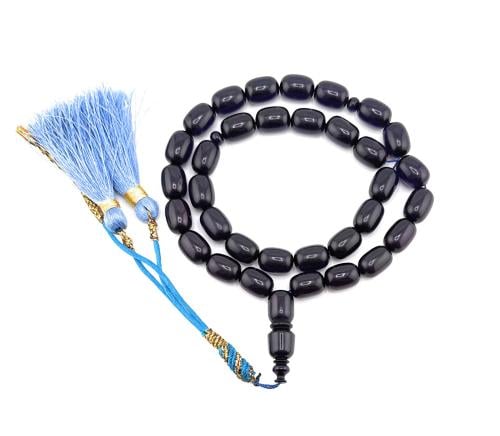 مسبحة الفاتوران الزعفراني (أسود مايل للبنفسجي )