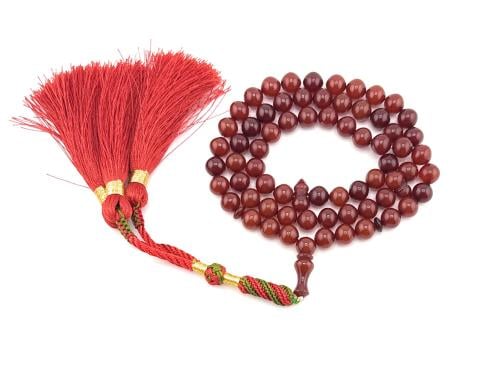 سبحة مسك الغزال (أحمر غامق مائل إلى البني)