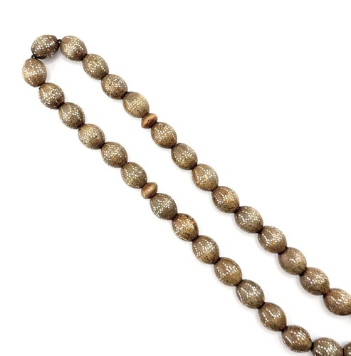 سبحة المرجان الذهبي المطعم بالفضة