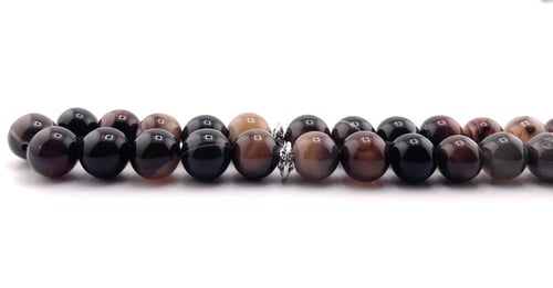 سبحة العقيق البني(Agate Brown Stone)