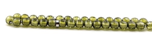 سبحة حجر الزركون الأخضر