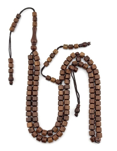 سبحة خشب جوز الكوك الطبيعي