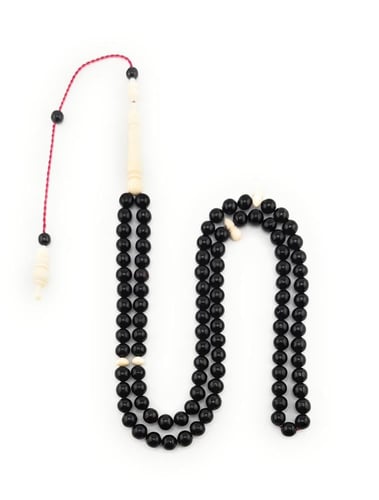 مسبحة المرجان الأسود الطبيعي (اليسر) من أعماق البح...