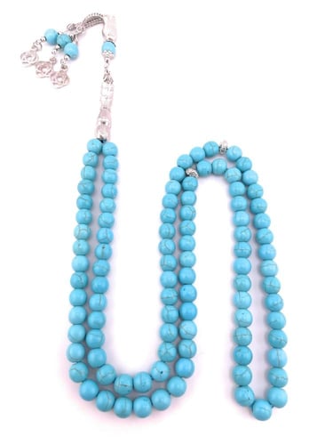 سبحة حجر الفيروز (Turquoise)
