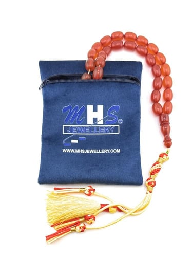 سبحة مسك الغزال ( اللون الأحمر )