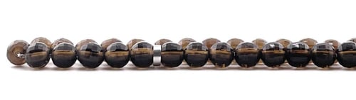 سبحة حجر الزركون البني الغامق