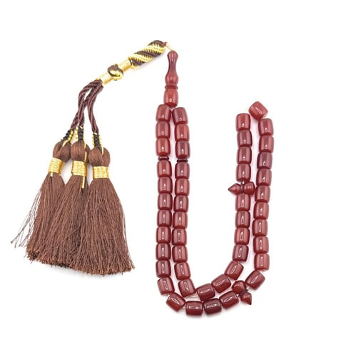 سبحة مسك الغزال (أحمر داكن مائل إلى البني)