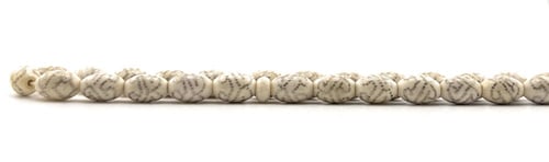 سبحة العاج المطعمة بالفضة النقية