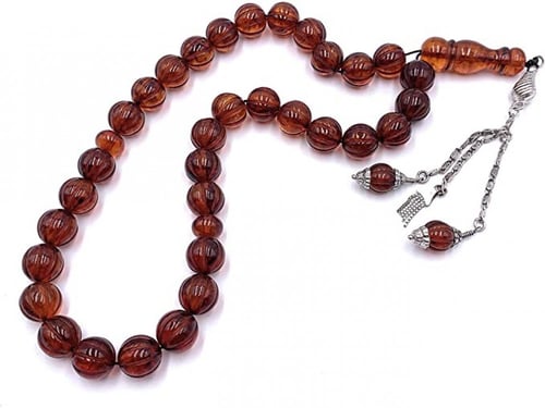 سبحة الكهرمان الليتواني الطبيعي