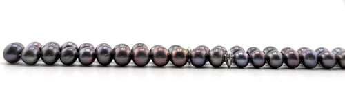 مسبحة اللؤلؤ الاسود الطبيعي