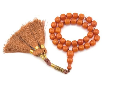 سبحة مسك الغزال ( لون برتقالي )