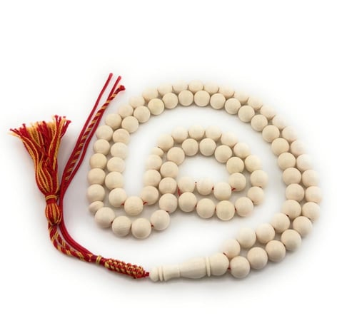 سبحة فاخرة مصنوعة من ناب الماموث المنقرض صناعة يدو...