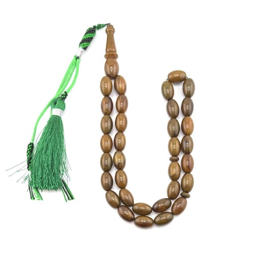 سبحة مسك الغزال (بني فاتح مائل للعسلي)