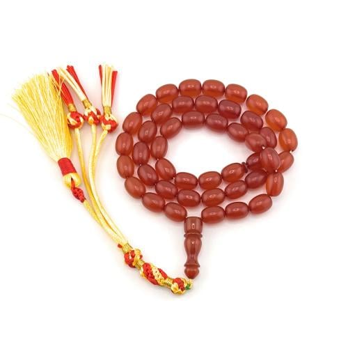 سبحة مسك الغزال ( اللون الأحمر )