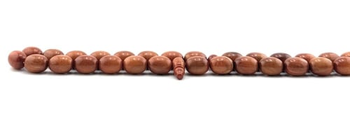 مسبحة خشب وحيد القرن النادر الطبيعي