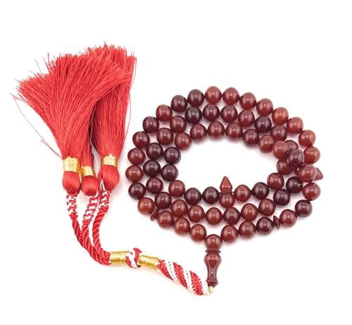 سبحة مسك الغزال (أحمر غامق مائل إلى البني)