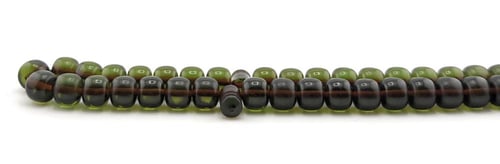 مسبحة الفاتوران زعفراني (اللون بني داكن)