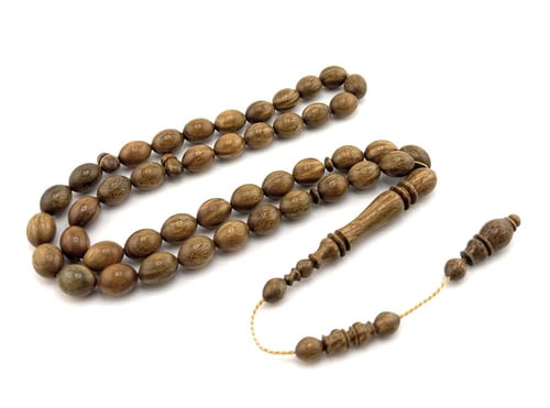 سبحة خشب البيلسان الطبيعي ذو رائحة خام نادر