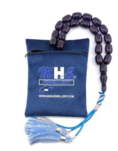 مسبحة الفاتوران الزعفراني (اللون أسود غامق مايل لل...